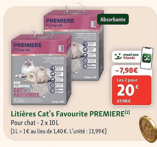 Litières Cat’s Favourite PREMIERE