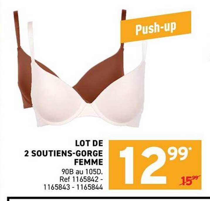 LOT DE 2 SOUTIENS-GORGE FEMME