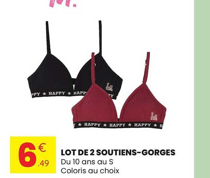 LOT DE 2 SOUTIENS-GORGES
