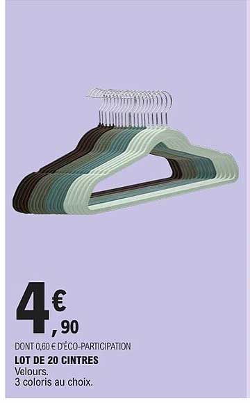 LOT DE 20 CINTRES