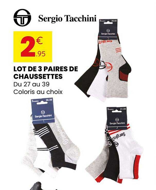 LOT DE 3 PAIRES DE CHAUSSETTES