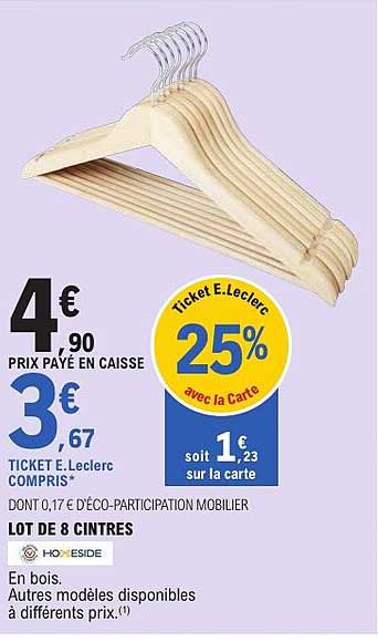 LOT DE 8 CINTRÉS