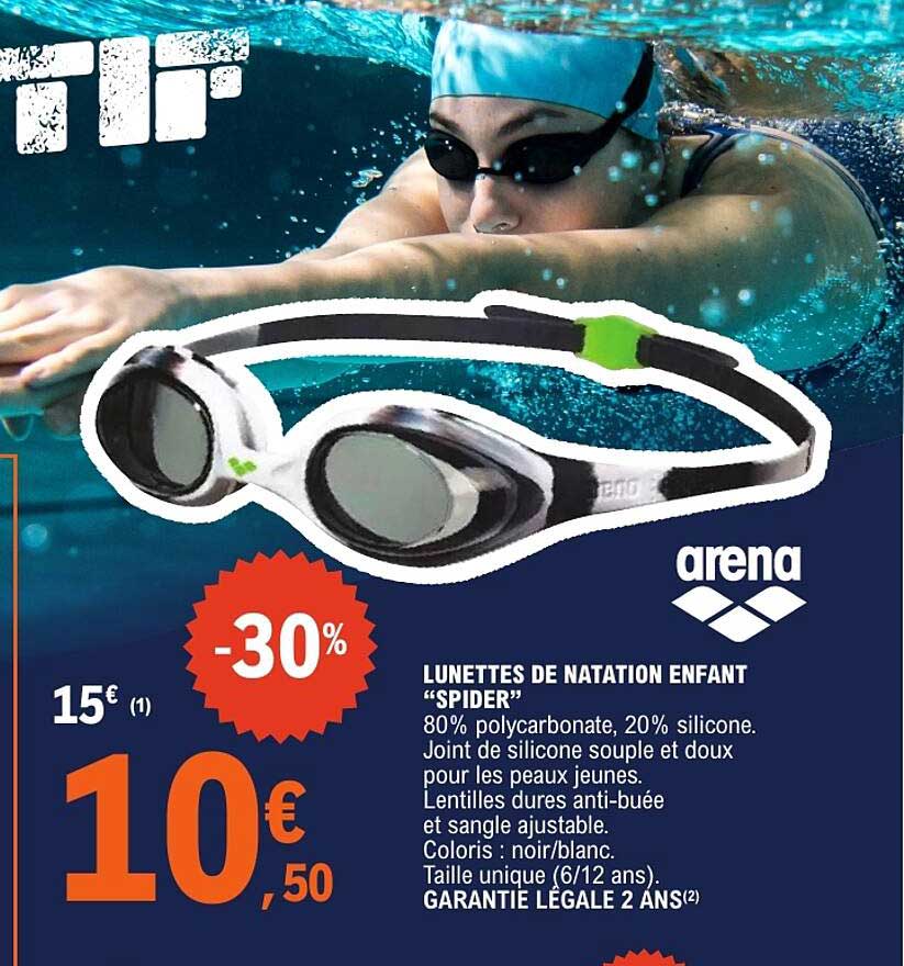 LUNETTES DE NATATION ENFANT “SPIDER”