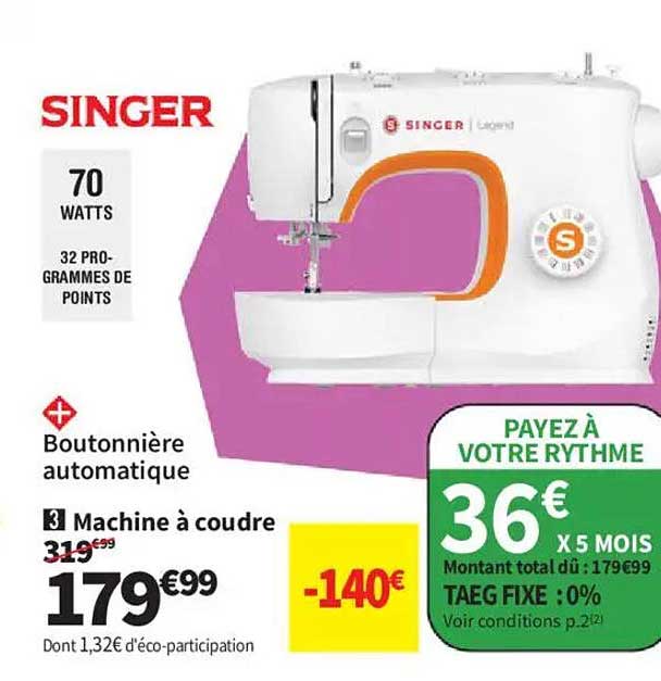Machine à coudre Singer
