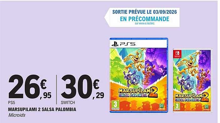 MARSUPILAMI 2 SALSA PALOMBIA