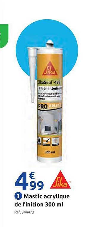 Mastic acrylique de finition 300 ml