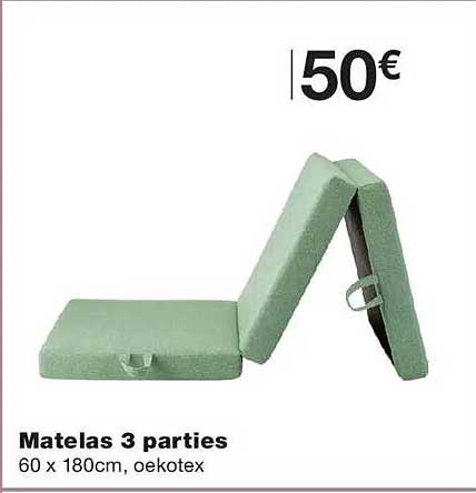Matelas 3 parties