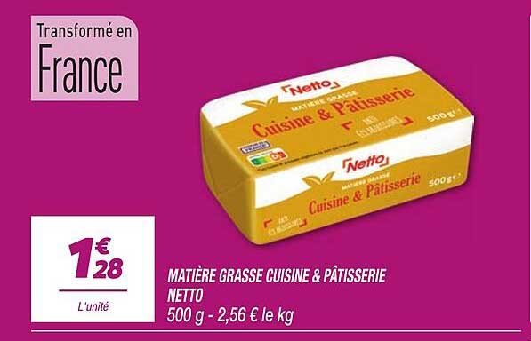 MATIÈRE GRASSE CUISINE & PÂTISSERIE NETTO