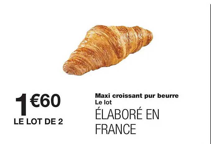 Maxi croissant pur beurre