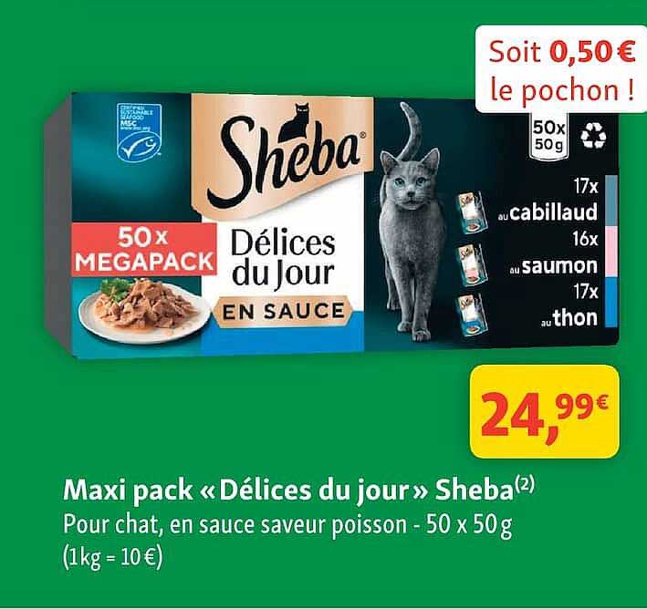 Maxi pack « Délices du jour » Sheba