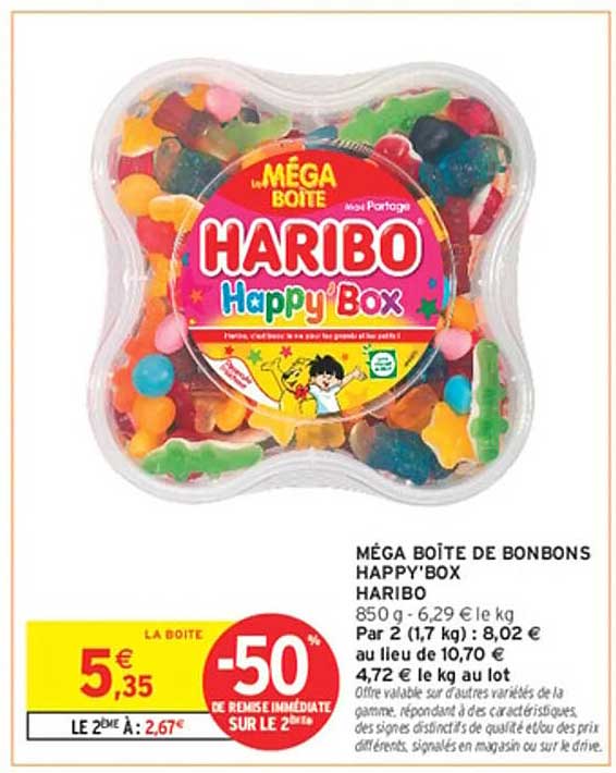 MÉGA BOÎTE DE BONBONS HAPPY’BOX HARIBO