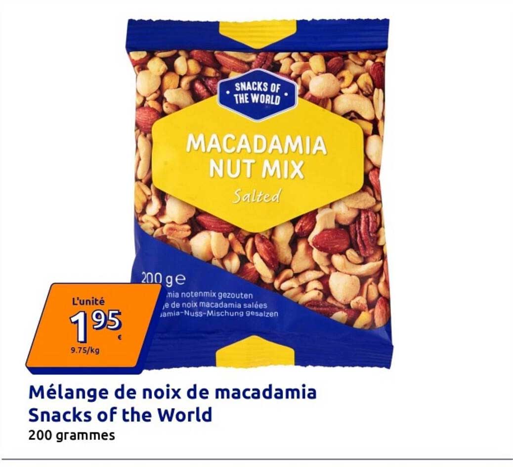 Mélange de noix de macadamia Snacks of the World