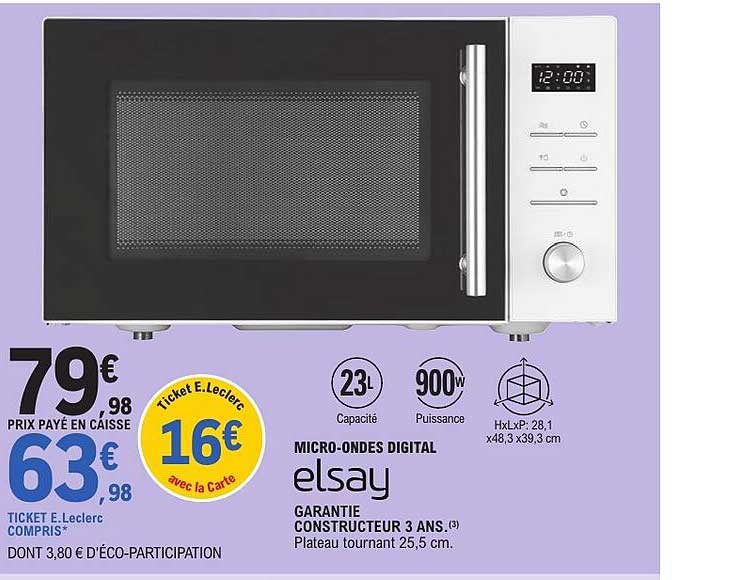 MICRO-ONDES DIGITAL elsay
