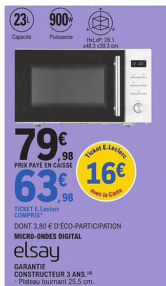 MICRO-ONDES DIGITAL elsay