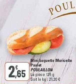 Mini baguette Moricette Poulet POUILLAON