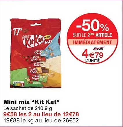 Mini mix “Kit Kat”