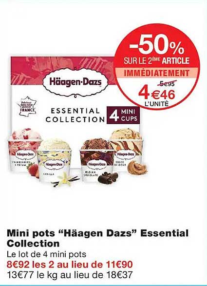 Mini pots “Häagen-Dazs” Essential Collection