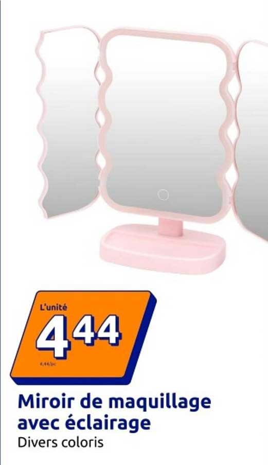 Miroir de maquillage avec éclairage
