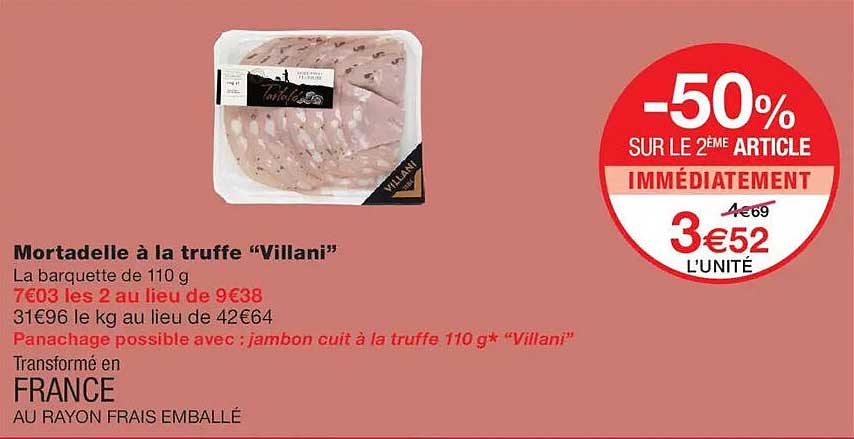Mortadelle à la truffe “Villani”