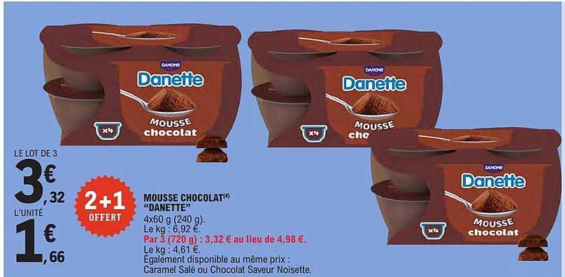 MOUSSE CHOCOLAT "DANETTE"