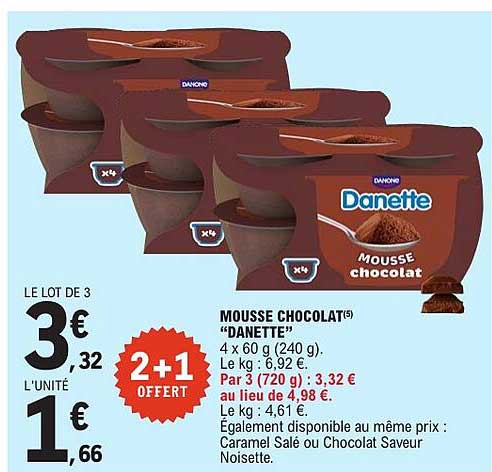 MOUSSE CHOCOLAT(5) “DANETTE”