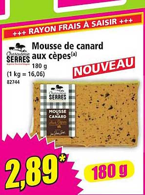 Mousse de canard aux cèpes