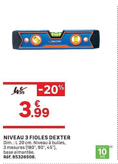 NIVEAU 3 FIOLES DEXTER