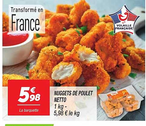 NUGGETS DE POULET NETTO