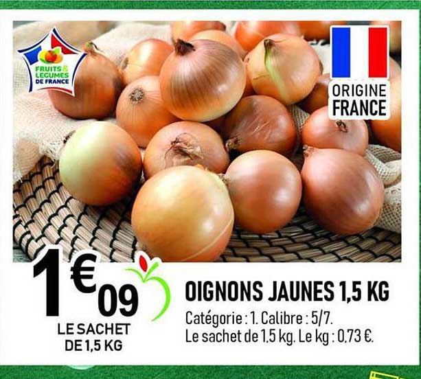 OIGNONS JAUNES 1,5 KG