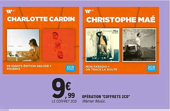 OPÉRATION "COFFRETS 2CD"