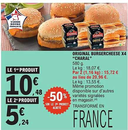 ORIGINAL BURGERCHEESE X4 “CHARAL”