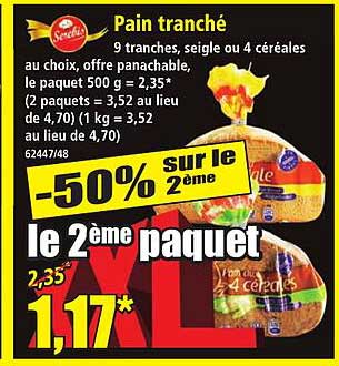 Pain tranché