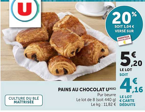 PAINS AU CHOCOLAT U