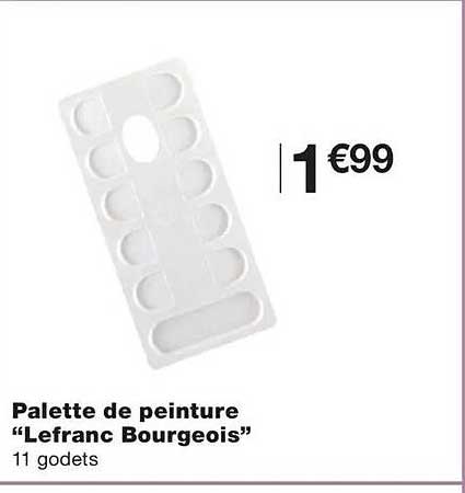 Palette de peinture “Lefranc Bourgeois”
