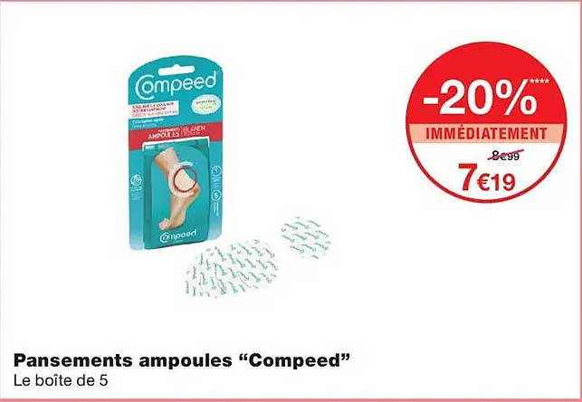 Pansements ampoules “Compeed”