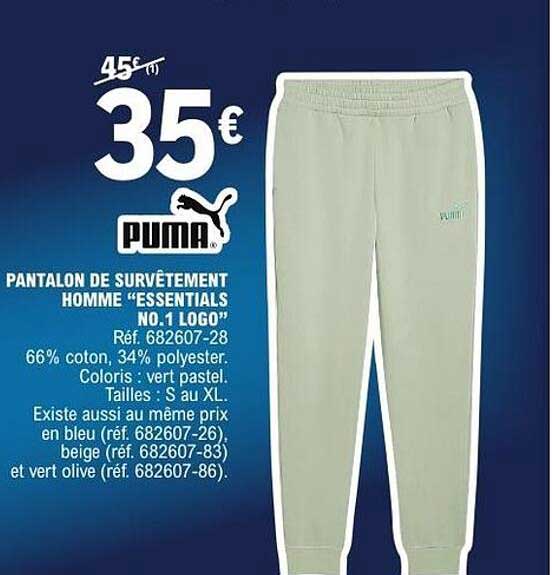 PANTALON DE SURVÊTEMENT HOMME “ESSENTIALS NO.1 LOGO”
