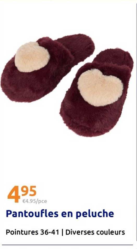 Pantoufles en peluche