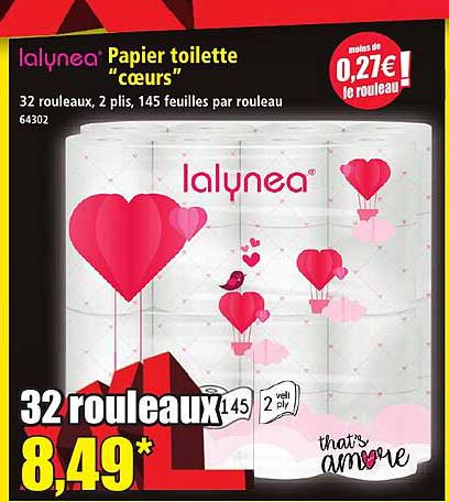 Papier toilette "coeurs"