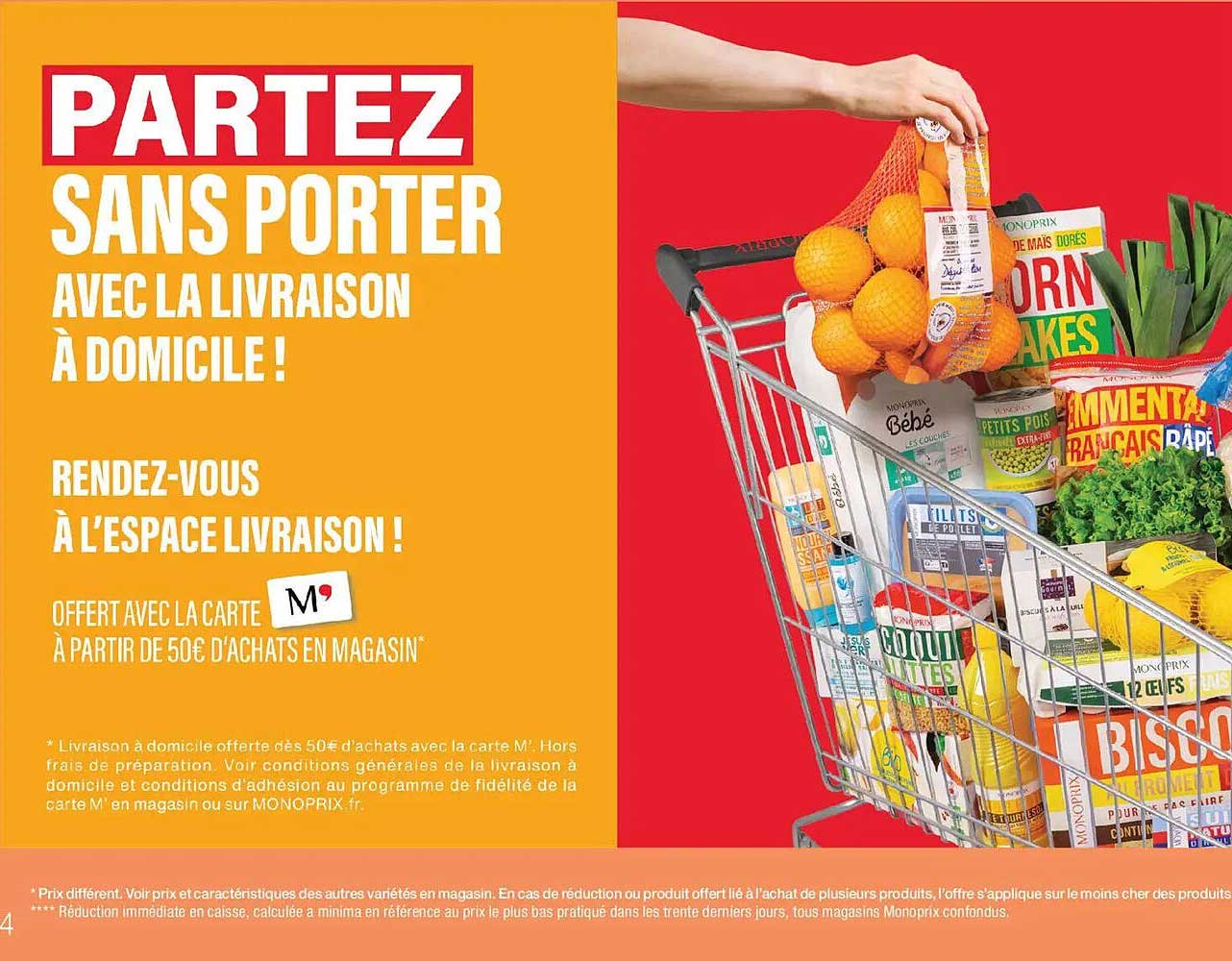 PARTEZ SANS PORTER AVEC LA LIVRAISON À DOMICILE !