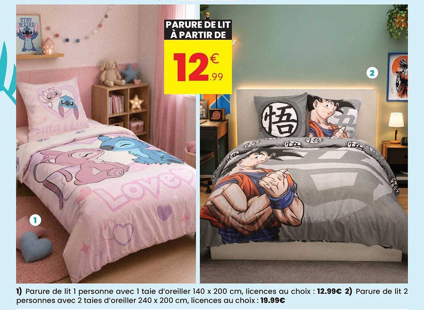 PARURE DE LIT À PARTIR DE