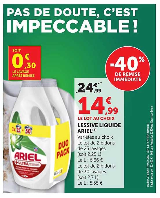 PAS DE DOUTE, C'EST IMPECCABLE!