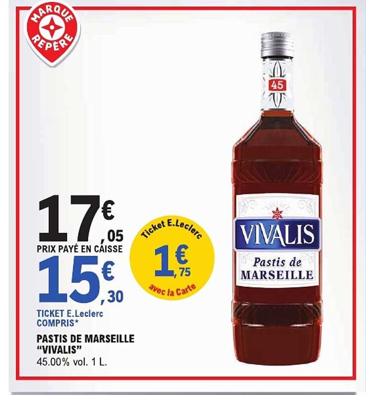 PASTIS DE MARSEILLE "VIVALIS"