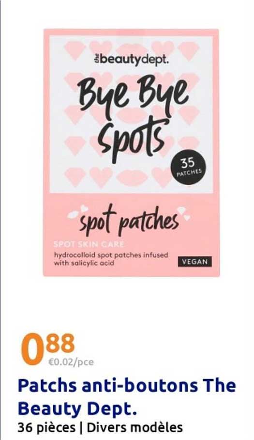 Patches anti-boutons The Beauty Dept.