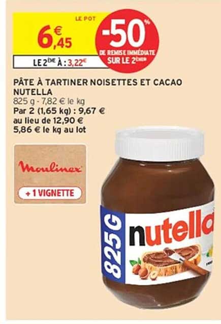 PÂTE À TARTINER NOISETTES ET CACAO NUTELLA