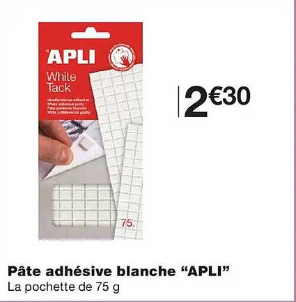 Pâte adhésive blanche “APLI”