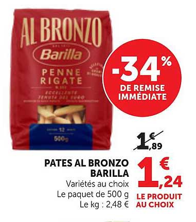 PATES AL BRONZO BARILLA