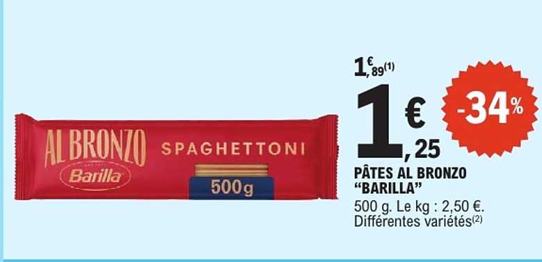 PÂTES AL BRONZO "BARILLA"