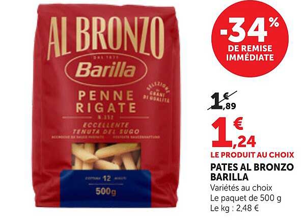 PATES AL BRONZO BARILLA