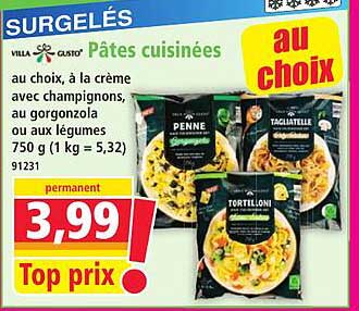 Pâtes cuisinées