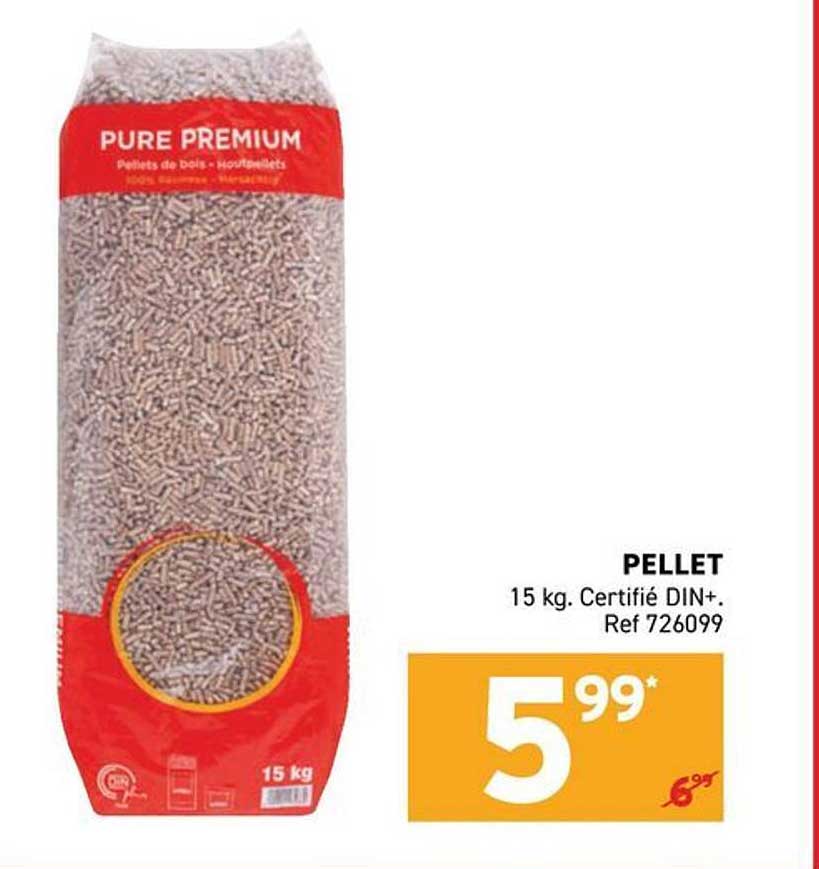 PELLET 15 kg. Certifié DIN+. Ref 726099